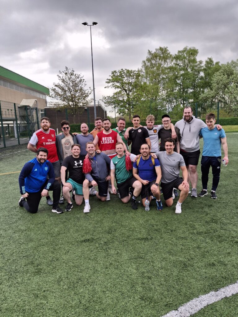 Stag do visiting belfast and Playing Bubble football Best Birthday party in Kilkeel