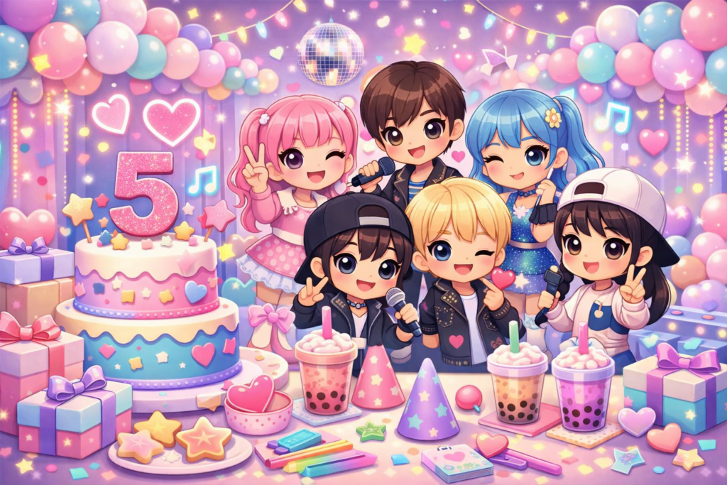 K pop themed party one of the best 5th birthday ideas in Belfast