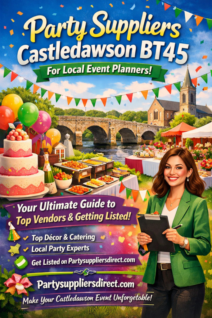 party suppliers Castledawson BT45 for local event planners