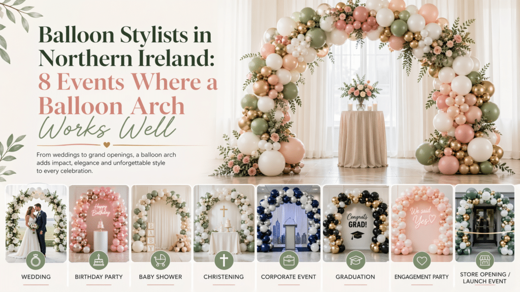 Balloon Stylists in Northern Ireland: 8 Events Where a Balloon Arch Works Well (And How to Get More Local Bookings)