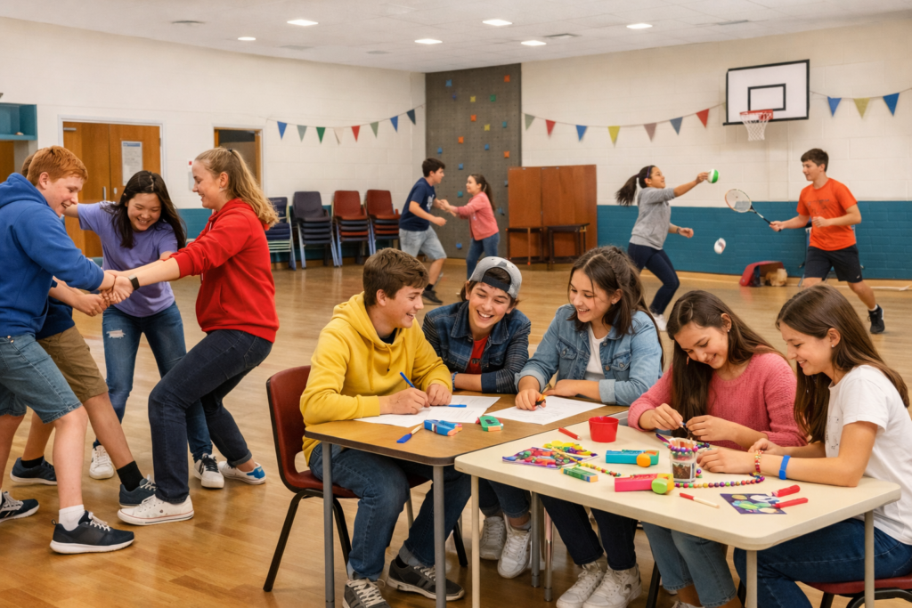 Indoor Youth Club Activities for Ages 11–15 in Northern Ireland
