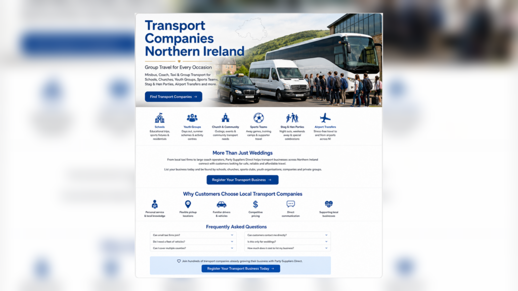 How to choose your transport companies northern ireland - getting there and getting away