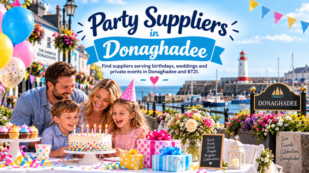 Find suppliers serving birthdays, weddings and private events in Donaghadee and BT21