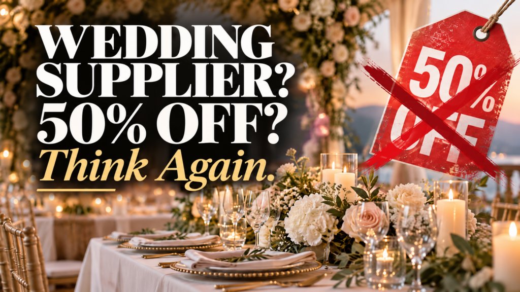 Wedding suppliers offering discounts